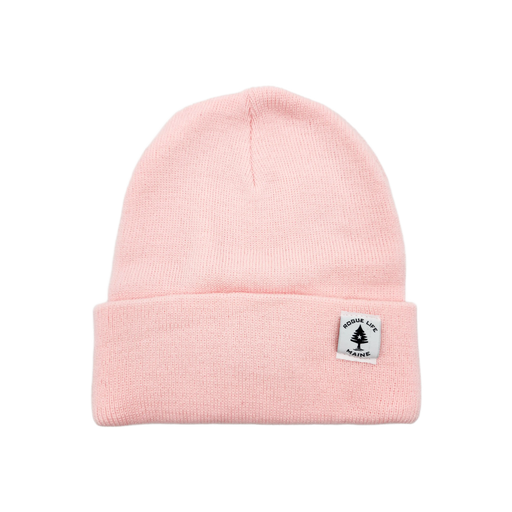 Rogue Life Logo Leather Patch Knit Beanie SHOP ROGUE WEAR Hats