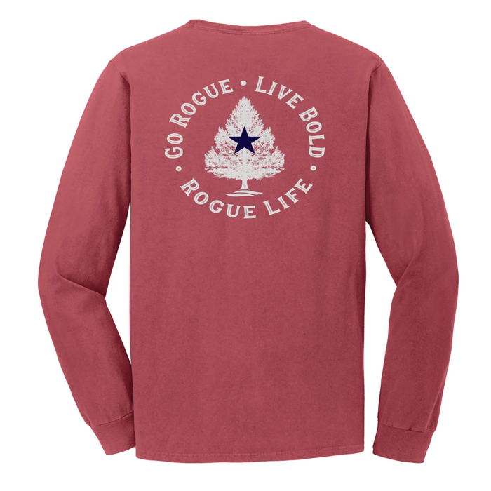 Live Bold Heritage Long Sleeve SHOP ROGUE WEAR Long Sleeve 3XL-Red-Rock