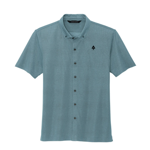 Heather Button Down Polo ROGUE LIFE MAINE T-shirt River-Blue-2XL
