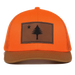 ME Flag Leather Patch Trucker Hat SHOP ROGUE WEAR Hats Color-Old-Gold-Blaze-Orange