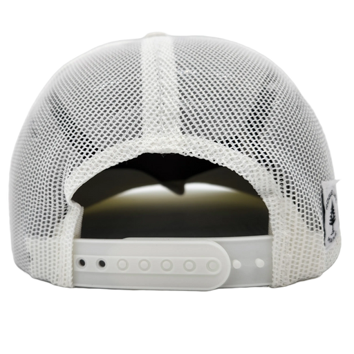 Maine Flag All White Trucker Hat SHOP ROGUE WEAR Hats