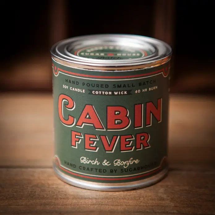 Cabin Fever 8oz Paint Can Candle ROGUE LIFE MAINE