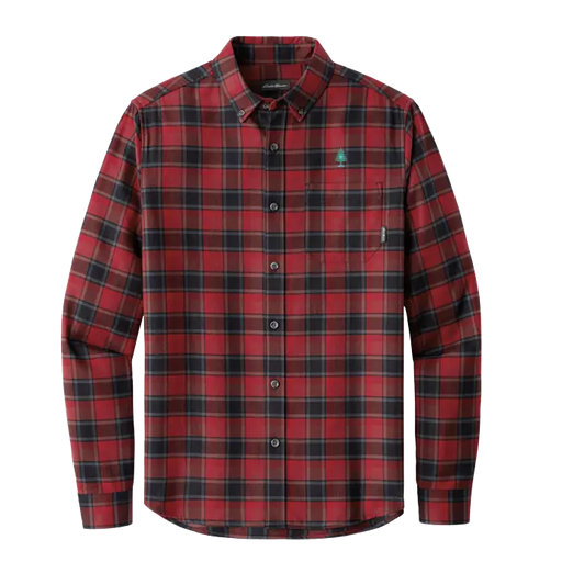 Men's Eddie Bauer Red Highland Flannel Shirt SHOP ROGUE WEAR OUTERWEAR 3XL-Red