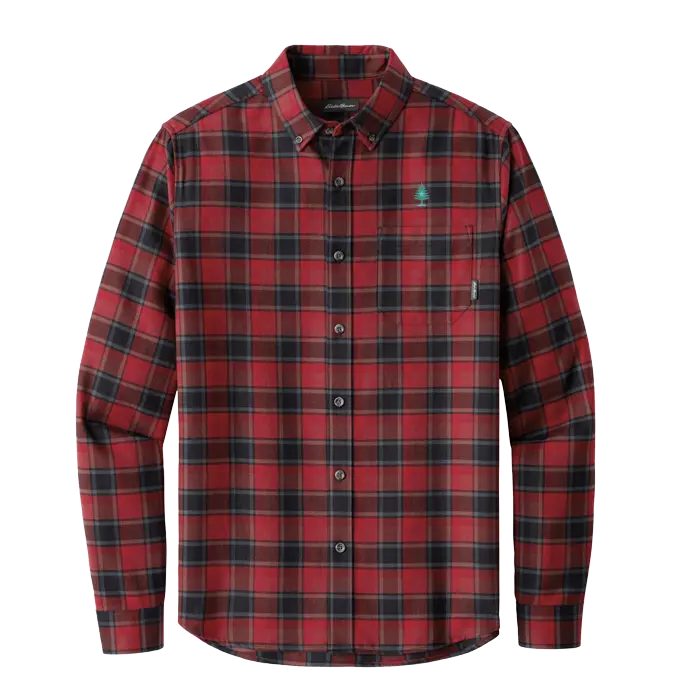 Men's Eddie Bauer Red Highland Flannel Shirt SHOP ROGUE WEAR OUTERWEAR 3XL-Red