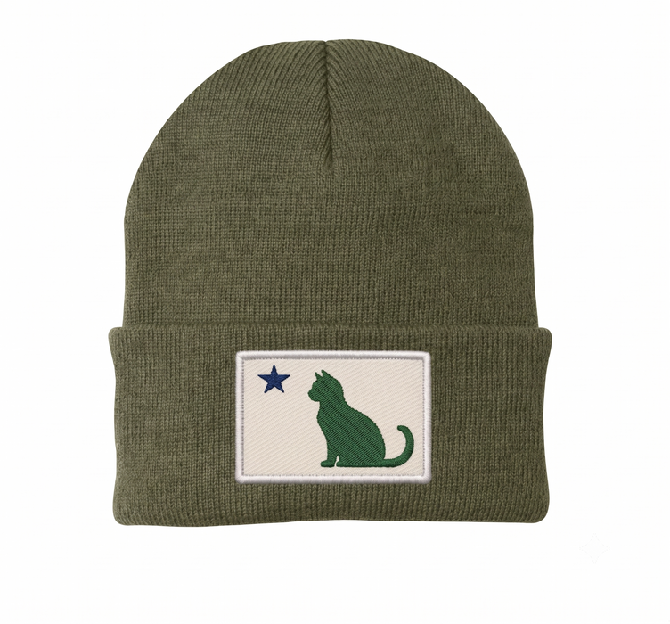 Maine Cat Flag Unlined Knit Beanie ROGUE LIFE Co. Beanies