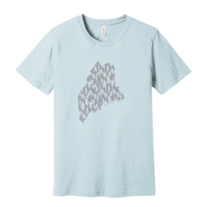 Pine State T-Shirt SHOP ROGUE WEAR T-shirt 3XL-Heather-Ice-Blue