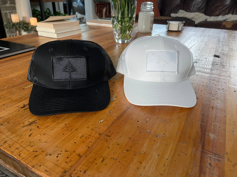 ME Flag All Black Trucker Hat SHOP ROGUE WEAR Hats