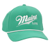Performance 5-Panel Cap with visor cord in mint color and MAINE LiFE Embroidered lettering