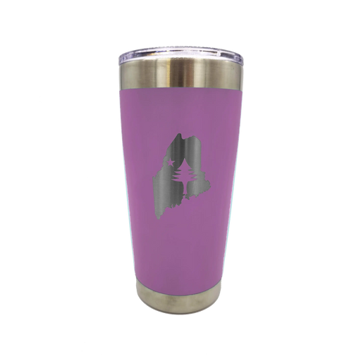 State of Maine/Maine Flag Large Insulate Tumbler SHOP ROGUE WEAR Accessories Color-Lilac