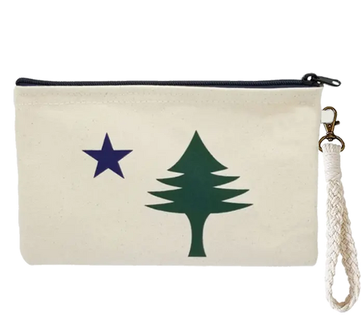ME Flag Zipper Pouch Wristlet ROGUE LIFE MAINE Accessories Size-LG