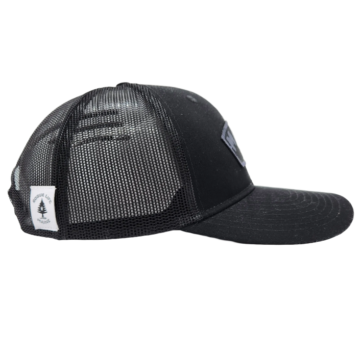 Maine Guy Black Patch Trucker Hat SHOP ROGUE WEAR Hats