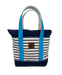 Rogue's Striped Medium Tote Bag SHOP ROGUE WEAR Bags Navy-Navy-Turquoise
