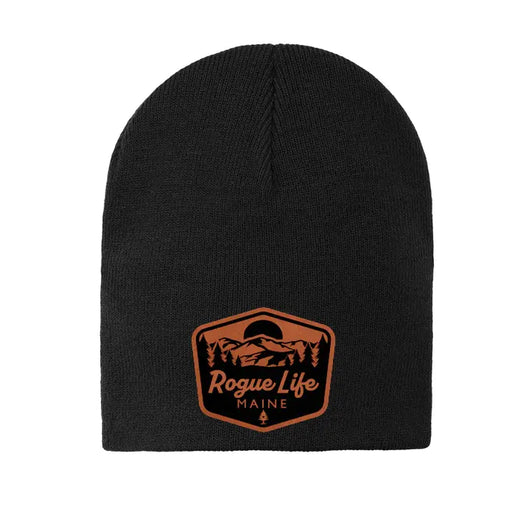 Rogue Life Mountain Patch Knit Skull Beanie SHOP ROGUE WEAR Beanies