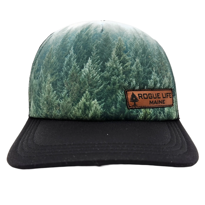 Rogue Life Trees Foam Trucker SHOP ROGUE WEAR Hats Color-Black