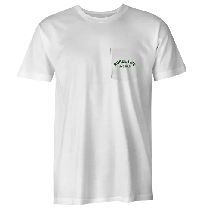 Live Bold Pocket T-Shirt SHOP ROGUE WEAR T-shirt 3XL-White