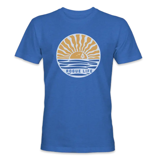 Retro Sunshine T-Shirt SHOP ROGUE WEAR T-shirt 3XL-Heather-Royal-Blue