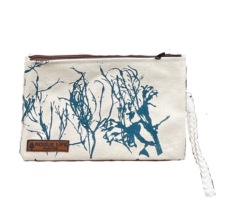 Orr's Island Seaweed Zipper Pouch Wristlet ROGUE LIFE MAINE