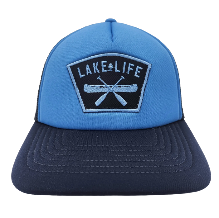 Women's Fit Lake Life Foam Hat SHOP ROGUE WEAR Hats Color-Light-Blue-Navy