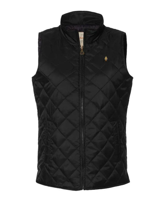 Women's Diamond Quilted Vest SHOP ROGUE WEAR OUTERWEAR 2XL-Black