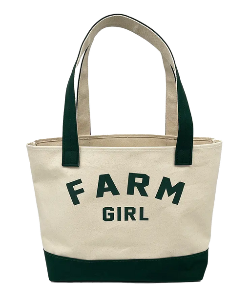 Farm Girl Canvas/Forest Large Tote SHOP ROGUE WEAR Bags