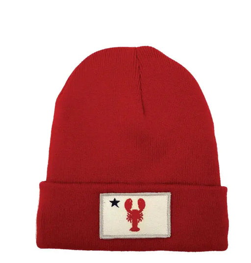 Lobster ME Flag Fleece-Lined Knit Beanie SHOP ROGUE WEAR Beanies Red