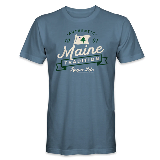 Maine Tradition Vintage T-Shirt SHOP ROGUE WEAR T-shirt 3XL-Faded-Denim