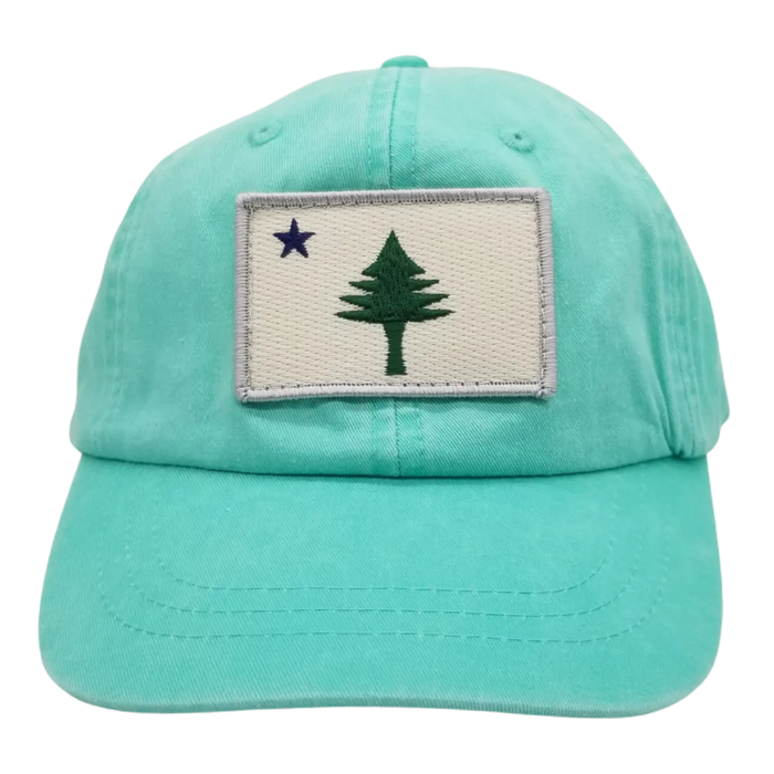 Maine Flag Patch Twill Hat SHOP ROGUE WEAR Hats Mint
