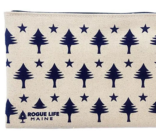 All Over Trees Zipper Pouch Wristlet ROGUE LIFE MAINE