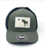 MAINE Moose Flag Patch Trucker Hat SHOP ROGUE WEAR Hats Color-Olive-Black
