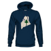 Maine State Flag Hoodie SHOP ROGUE WEAR hoodie 3XL-Navy