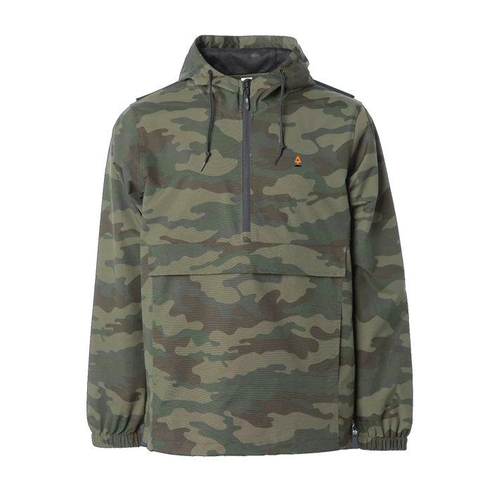 Camo Nylon Windbreaker Pullover ROGUE LIFE MAINE OUTERWEAR 2XL-Camo