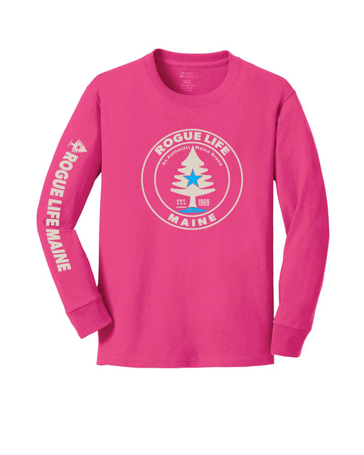 Youth Rogue Life Long Sleeve SHOP ROGUE WEAR Long Sleeve Y-XL-Berry-Pink