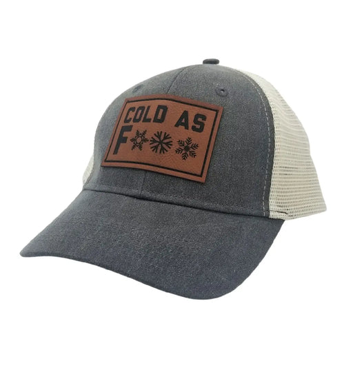 Cold as F*** Trucker Hat SHOP ROGUE WEAR Hats Color-Black-Stone