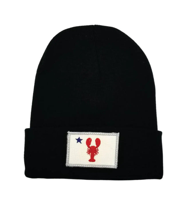Lobster ME Flag Fleece-Lined Knit Beanie SHOP ROGUE WEAR Beanies Color-Black