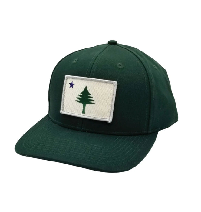 ME Flag Structured Twill Hat SHOP ROGUE WEAR Hats Color-Dark-Green
